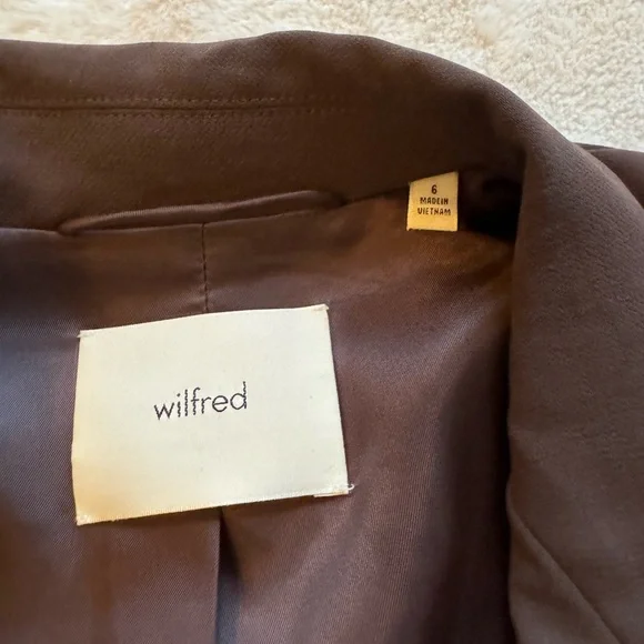 Brown Double-Breasted Women's Blazer - Picture 4 of 6